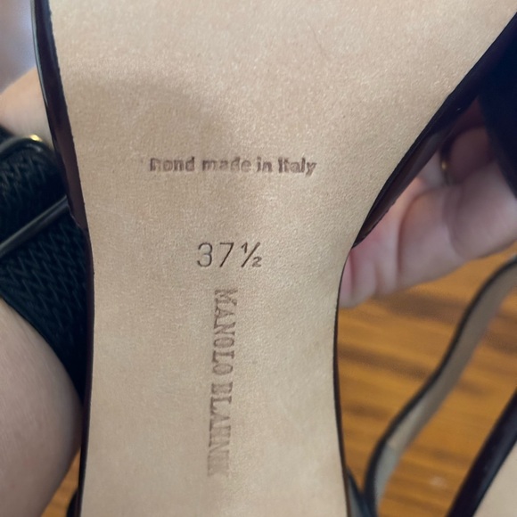 😍Manolo Blahnik Dark Brown Heels EURO 37.5/US 7 - Picture 6 of 11